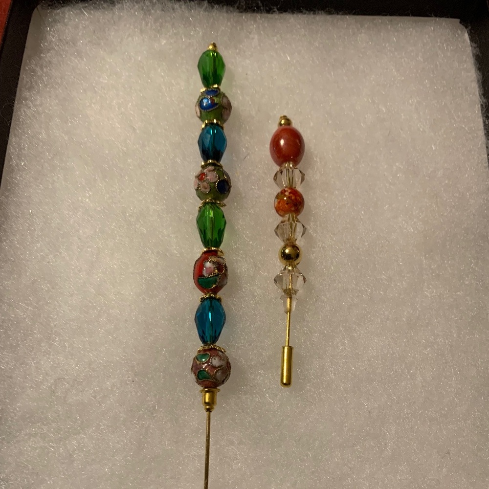 Handmade Beaded Lapel Pin & Hat pin from the collection of Unique By Faith® New